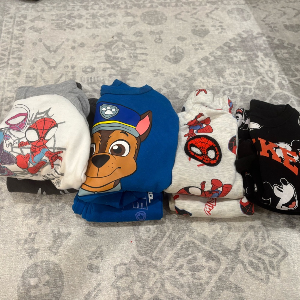 2T toddler character sets